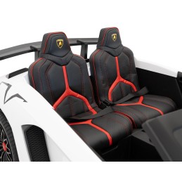 Auto Lamborghini Aventador SV na akumulator dla 2 dzieci Biały