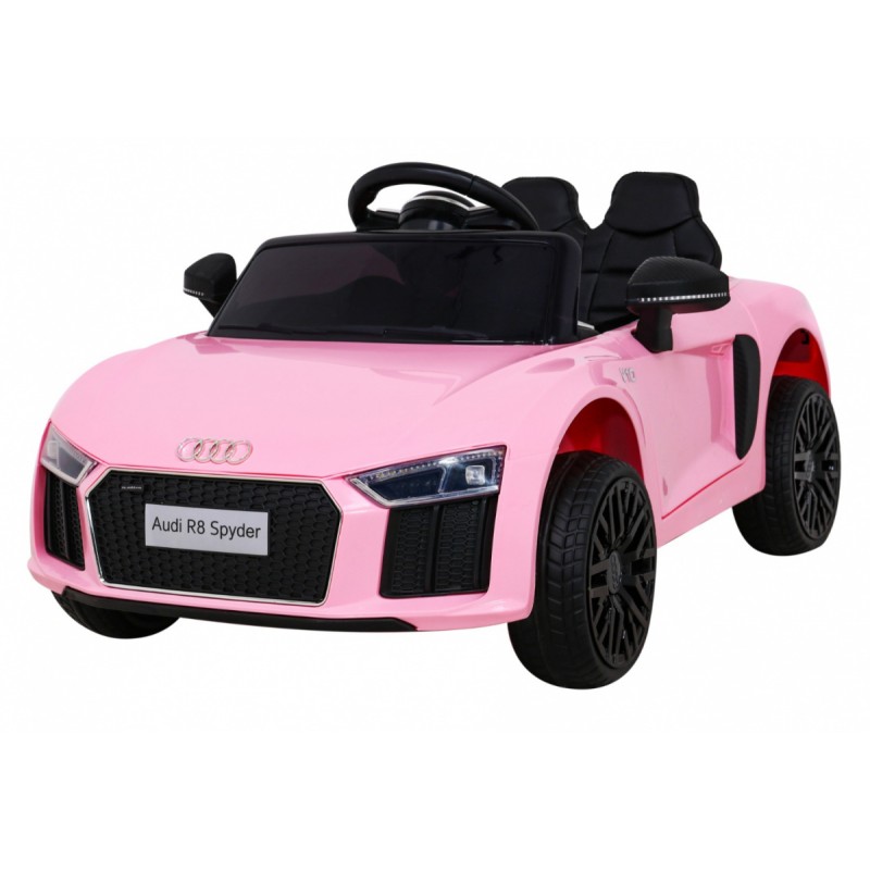 Audi R8 na akumulator dla dzieci Różowy + Pilot + EVA + Wolny Start + MP3 LED