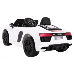 Audi R8 Spyder na akumulator Biały + Pilot