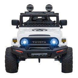 Toyota FJ Cruiser dla dzieci Biały + Pilot + Napęd 4x4 + Audio LED + EVA + Wolny Start