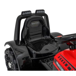 Traktor Spychacz G320 dla najmłodszych dzieci Czerwony + Ruchoma łyżka + Melodie + Klakson + Światła LED