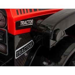 Traktor Spychacz G320 dla najmłodszych dzieci Czerwony + Ruchoma łyżka + Melodie + Klakson + Światła LED