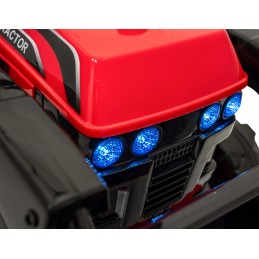 Traktor Spychacz G320 dla najmłodszych dzieci Czerwony + Ruchoma łyżka + Melodie + Klakson + Światła LED