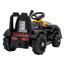 Traktor Spychacz G320 dla najmłodszych dzieci Żółty + Ruchoma łyżka + Melodie + Klakson + Światła LED