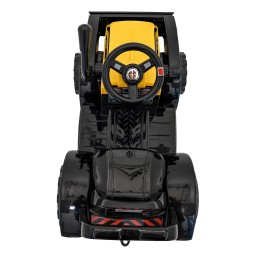 Traktor Spychacz G320 dla najmłodszych dzieci Żółty + Ruchoma łyżka + Melodie + Klakson + Światła LED