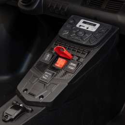 Lamborghini Aventador SV na akumulator dla 2 dzieci Niebieski + Silnik bezszczotkowy + Pompowane koła + Audio LED