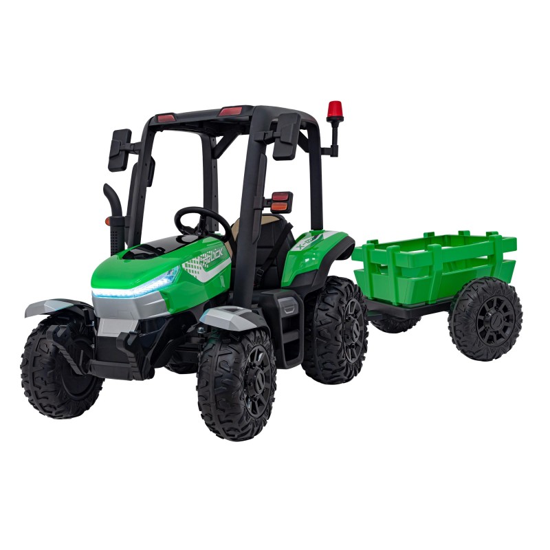 Traktor BLAST Z Przyczepką Zielony