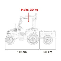 Traktor BLAST Z Przyczepką Zielony