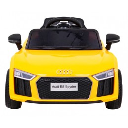 Audi R8 na akumulator dla dzieci Żółty + Pilot