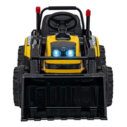 Koparka Traktor na akumulator dla dzieci Żółty + Ruchome Ramię Łyżka + Pilot + Wolny Start + Radio FM + LED