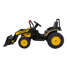 Koparka Traktor na akumulator dla dzieci Żółty + Ruchome Ramię Łyżka + Pilot + Wolny Start + Radio FM + LED