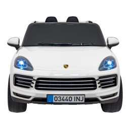 Porsche Cayenne S na akumulator dla dzieci Lakier Biały SUV + Pilot