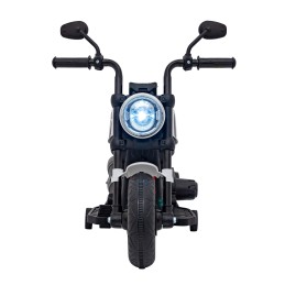 Motorek Chopper FASTER na akumulator dla dzieci Biały + Radio FM + Panel audio + LED