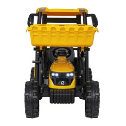 Pojazd MEGA Traktor D68 Z Przyczepką Żółty