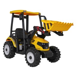 Pojazd MEGA Traktor D68 Z Przyczepką Żółty