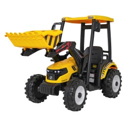Pojazd MEGA Traktor D68 Z Przyczepką Żółty