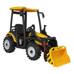 Pojazd MEGA Traktor D68 Z Przyczepką Żółty
