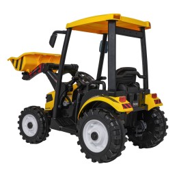 Pojazd MEGA Traktor D68 Z Przyczepką Żółty