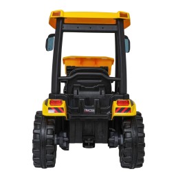 Pojazd MEGA Traktor D68 Z Przyczepką Żółty