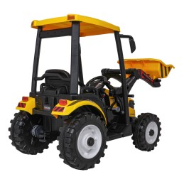 Pojazd MEGA Traktor D68 Z Przyczepką Żółty