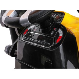 Pojazd MEGA Traktor D68 Z Przyczepką Żółty