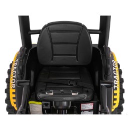 Pojazd MEGA Traktor D68 Z Przyczepką Żółty