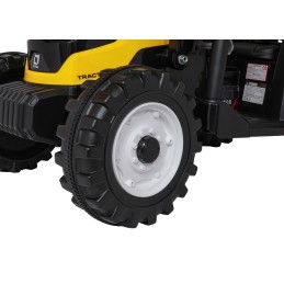 Pojazd MEGA Traktor D68 Z Przyczepką Żółty