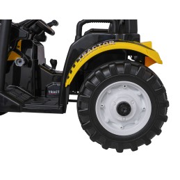Pojazd MEGA Traktor D68 Z Przyczepką Żółty
