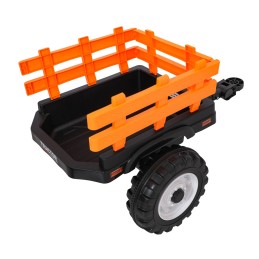 Pojazd MEGA Traktor D68 Z Przyczepką Żółty