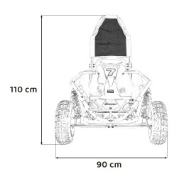 Pojazd Gokart Spalinowy MUD MONSTER Pomarańczowy
