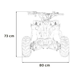 Pojazd Quad Spalinowy RENEGADE 110CC Czerwony