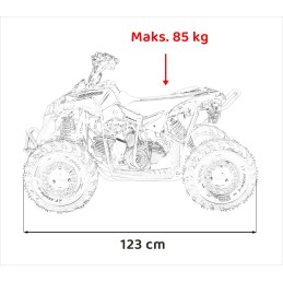 Pojazd Quad Spalinowy RENEGADE 110CC Czerwony