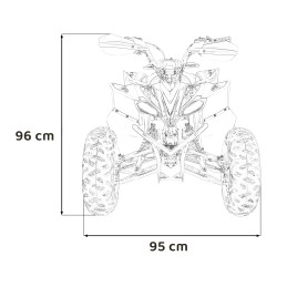 Pojazd Quad Spalinowy DESERT STORM Pomarańczowy