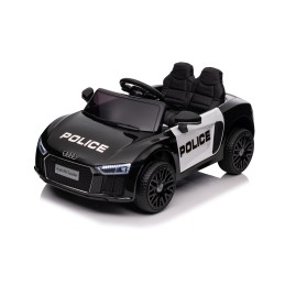 Audi R8 Policja na akumulator dla dzieci + Pilot + EVA + Wolny Start + MP3 LED