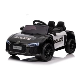 Audi R8 Policja na akumulator dla dzieci + Pilot + EVA + Wolny Start + MP3 LED