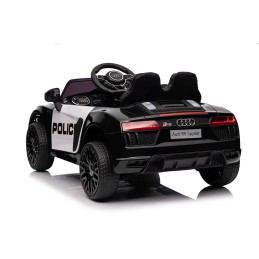 Audi R8 Policja na akumulator dla dzieci + Pilot + EVA + Wolny Start + MP3 LED