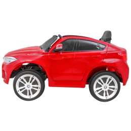 BMW X6M Elektryczne Autko dla dzieci, Czerwony SUV + Pilot