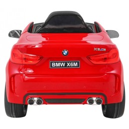 BMW X6M Elektryczne Autko dla dzieci, Czerwony SUV + Pilot