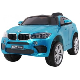 BMW X6M Elektryczne Autko, SUV dla dzieci Lakier Niebieski + Pilot