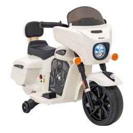Pojazd Chopper INDIAN Biały motocykl dla dziecka