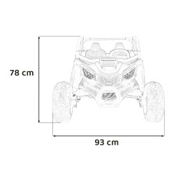 Pojazd Buggy SR SUPER 66 Niebieski