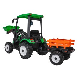 Pojazd MEGA Traktor D68 Z Przyczepką Zielony