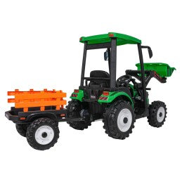 Pojazd MEGA Traktor D68 Z Przyczepką Zielony