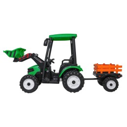 Pojazd MEGA Traktor D68 Z Przyczepką Zielony