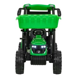 Pojazd MEGA Traktor D68 Z Przyczepką Zielony
