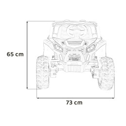 Buggy UTV 2000M Racing Auto na akumulator Biały + MP3 Dźwięki Światła + Pilot + Wolny Start