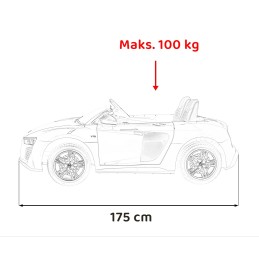 Pojazd Audi Spyder R8 LIFT Niebieski