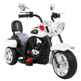 Motorek Chopper NightBike Biały