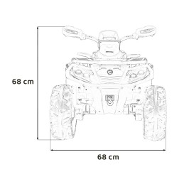 Quad Can Am Outlander ATV Żółty