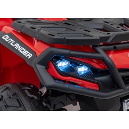 Quad Can Am Outlander ATV z Pilotem Czerwony
